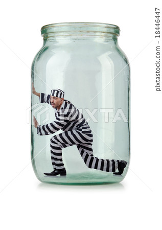 Glass empty jar isolated on white Glass empty jar isolated on white 18446447