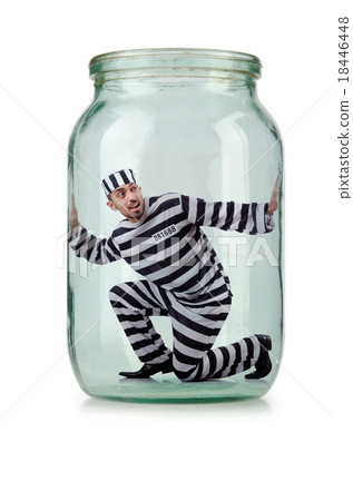 Glass empty jar isolated on white Glass empty jar isolated on white 18446448