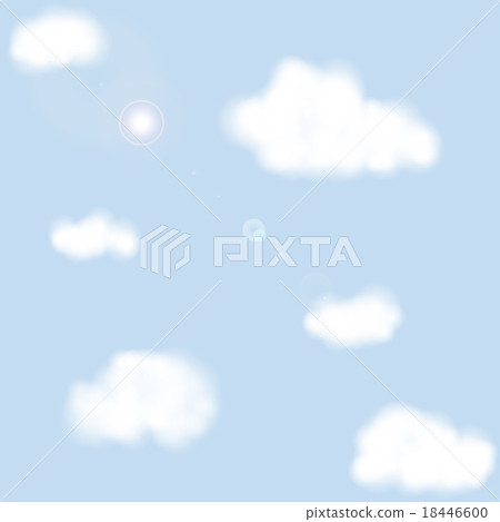 Blue sky with clouds. Seamless texture. 18446600