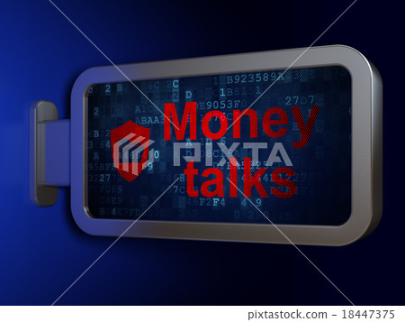 Business concept: Money Talks and Folder With 18447375