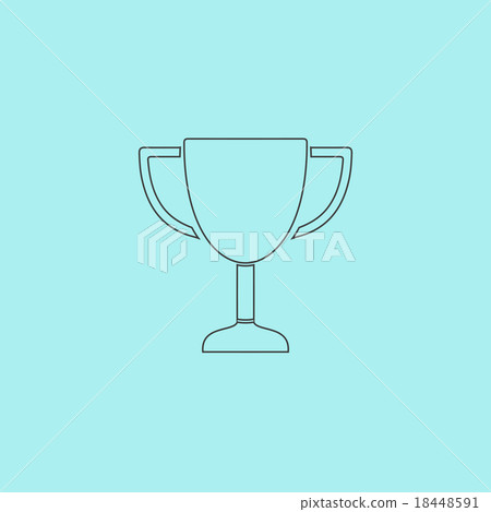 illustration of business and finance icon trophy illustration of business and finance icon trophy 18448591