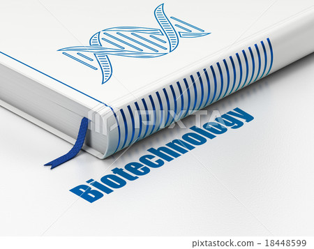 Science concept: book DNA, Biotechnology on white Science concept: book DNA, Biotechnology on white 18448599