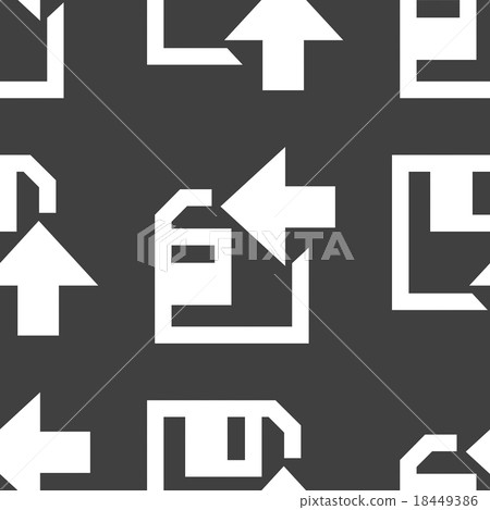 floppy disk upload web icon. flat design. Seamless floppy disk upload web icon. flat design. Seamless 18449386
