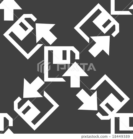 floppy disk upload web icon. flat design. Seamless floppy disk upload web icon. flat design. Seamless 18449389