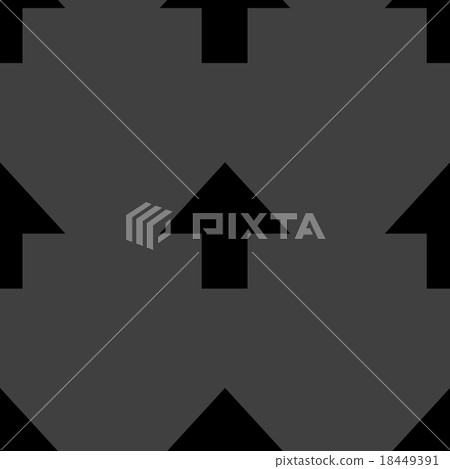 arrow web icon. flat design. Seamless pattern. 18449391