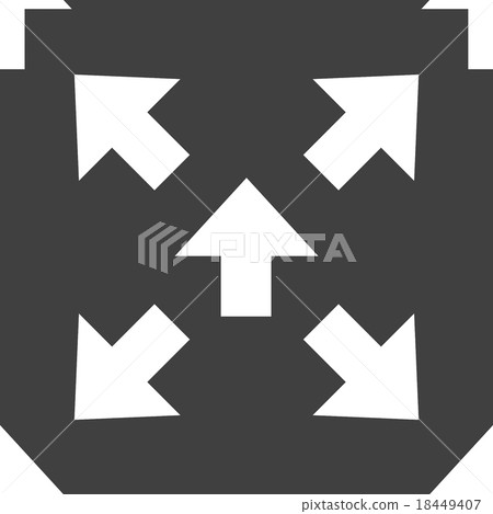 arrow web icon. flat design. Seamless pattern. 18449407