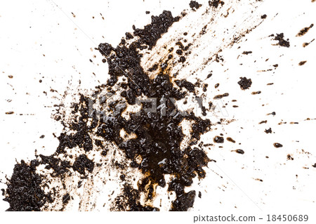 Mud splat pattern isolated on a white background Mud splat pattern isolated on a white background 18450689