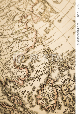 古色古香的世界地圖東南亞 古色古香的世界地圖東南亞 18450720