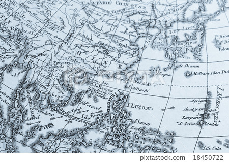 古色古香的世界地圖東亞 古色古香的世界地圖東亞 18450722