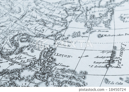 古董世界地圖亞洲 古董世界地圖亞洲 18450724