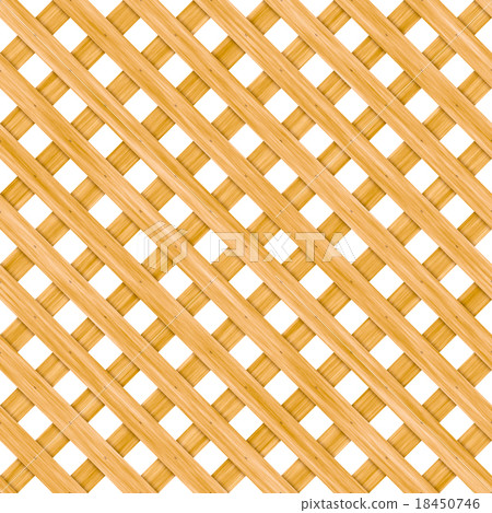 Seamless wooden lattice isolated on white Seamless wooden lattice isolated on white 18450746