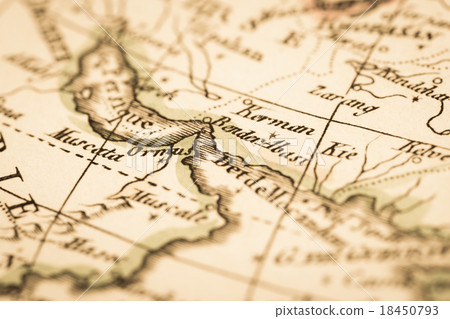 古色古香的世界地圖波斯灣和福爾摩斯海峽 古色古香的世界地圖波斯灣和福爾摩斯海峽 18450793