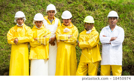 Team Of Butchers And Veterinary Doctor Outdoor 18450974