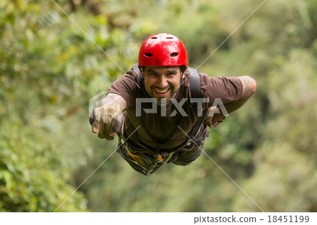 Superhero Levitating Over The Rainforest Superhero Levitating Over The Rainforest 18451199