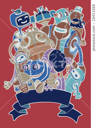 Hand Drawn Vector Illustration of Doodle robot - Stock Illustration ...