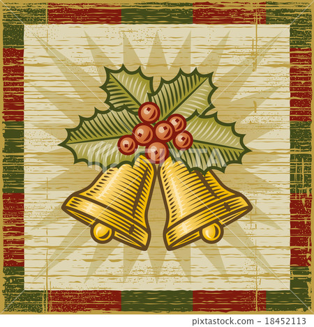 Retro Christmas bells - Stock Illustration [18452113] - PIXTA