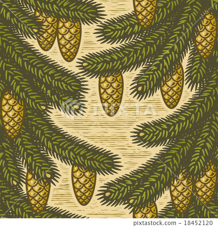 Seamless spruce background 18452120