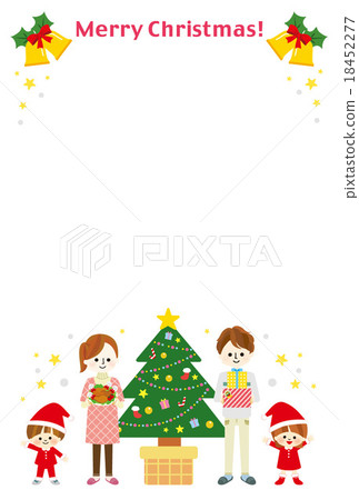 Christmas family illustration 18452277