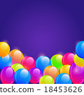 Bright Balloon Frame Background 18453626