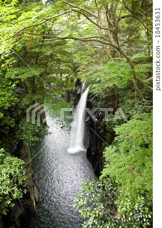 Waterfall in a gorge Waterfall in a gorge 18453631