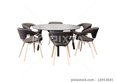meeting round table and black office chairs meeting round table and black office chairs 18453685