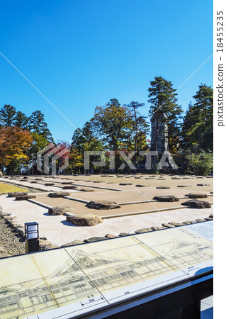 顯示仙台城堡本丸大宴會廳的遺體 18455235