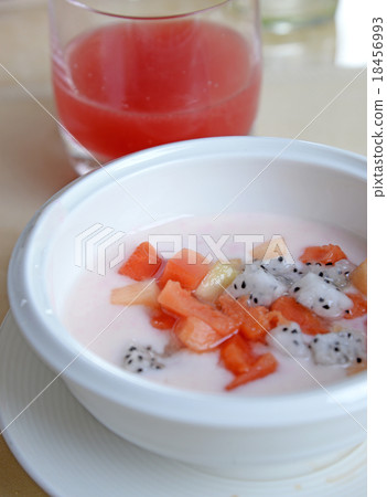 Healthy breakfast on the table close up Healthy breakfast on the table close up 18456993