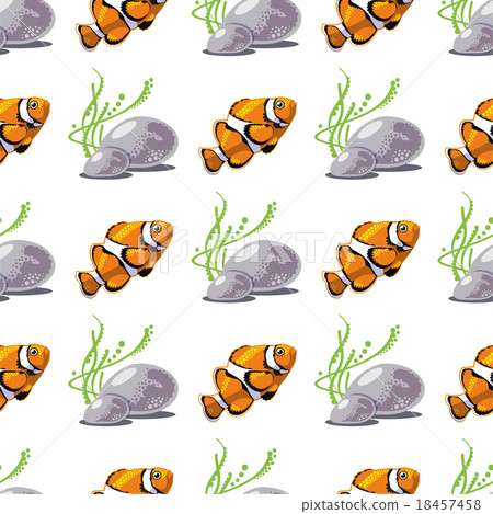 Seamless pattern with tropical fish Seamless pattern with tropical fish 18457458