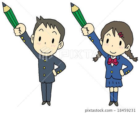 Pointing student pencil 18459231