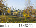 Leaves fall on Glienicke Bridge 18462111