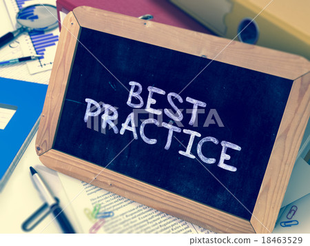 Handwritten Best Practice on a Chalkboard. Handwritten Best Practice on a Chalkboard. 18463529