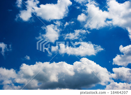 white clouds in the blue sky 18464207