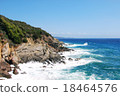 Rocky coastline on a nice sunny day 18464576