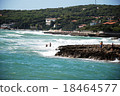 Rocky coastline on a nice sunny day 18464577