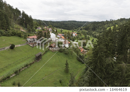 View out the window of Predjama Castle, Slovenia 18464619