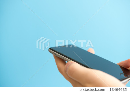 Male and Smartphone Male and Smartphone 18464685