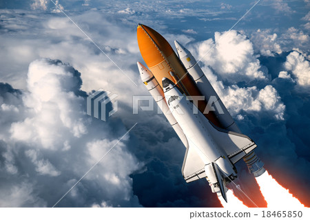 Space Shuttle Launch In The Clouds Space Shuttle Launch In The Clouds 18465850