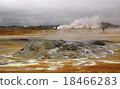 Small volcano and geyser 18466283