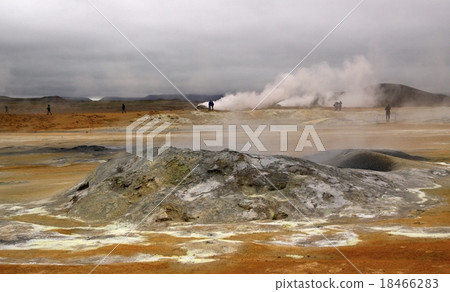 Small volcano and geyser 18466283