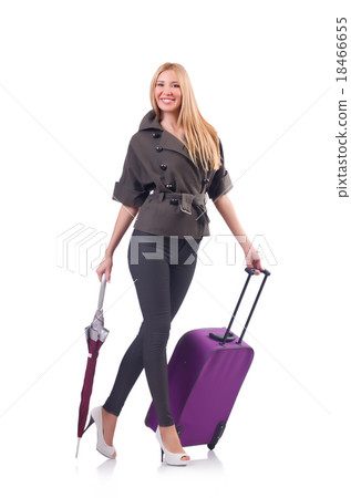 Young woman preparing for vacation 18466655