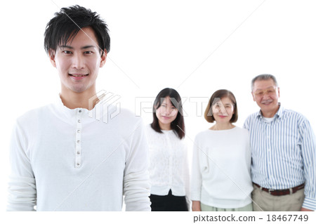 Two generations of family with a smile Two generations of family with a smile 18467749