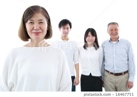 Two generations of family with a smile Two generations of family with a smile 18467751