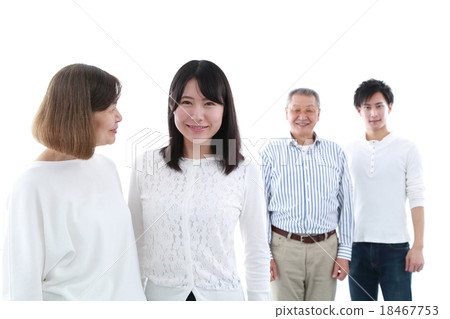 Two generations of family with a smile Two generations of family with a smile 18467753