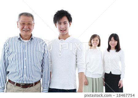 Two generations of family with a smile Two generations of family with a smile 18467754