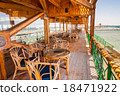 Outdoor restaurant with beautiful sea view 18471922