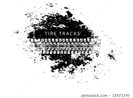 Tire track background Tire track background 18473295