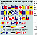 International signal flag (flag signal) 18475072