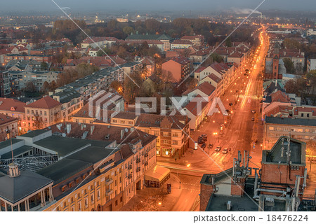 Aerial view of Klaipeda, Lithuania 18476224