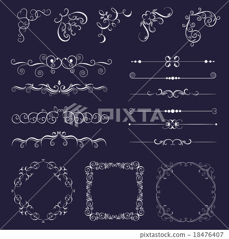 Set vintage decorative frames, 18476407