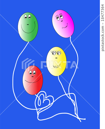 Eggs are colored like a balloon Eggs are colored like a balloon 18477364